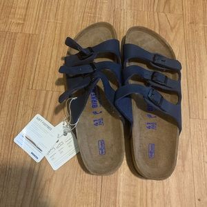 NEW Blue Birkenstocks Sandals